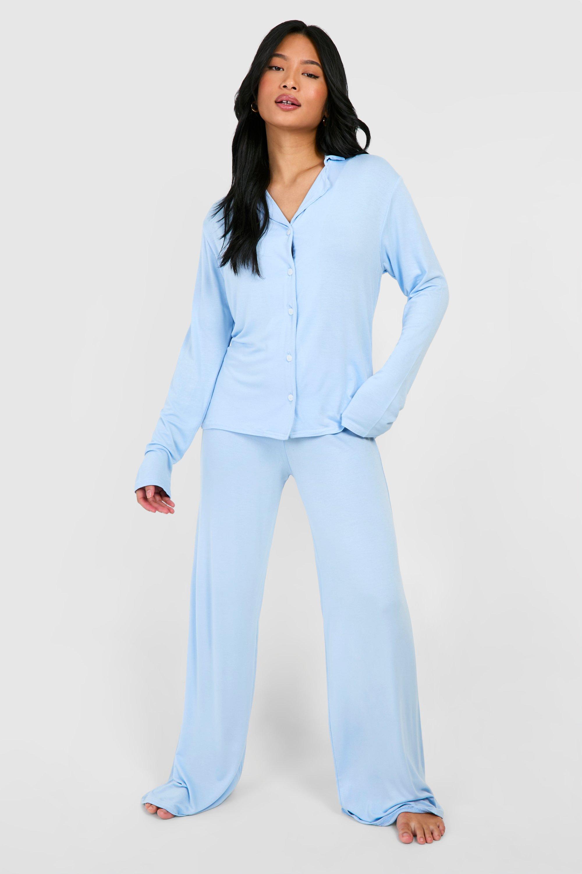 Petite Long Sleeve Pyjama Set boohoo CA